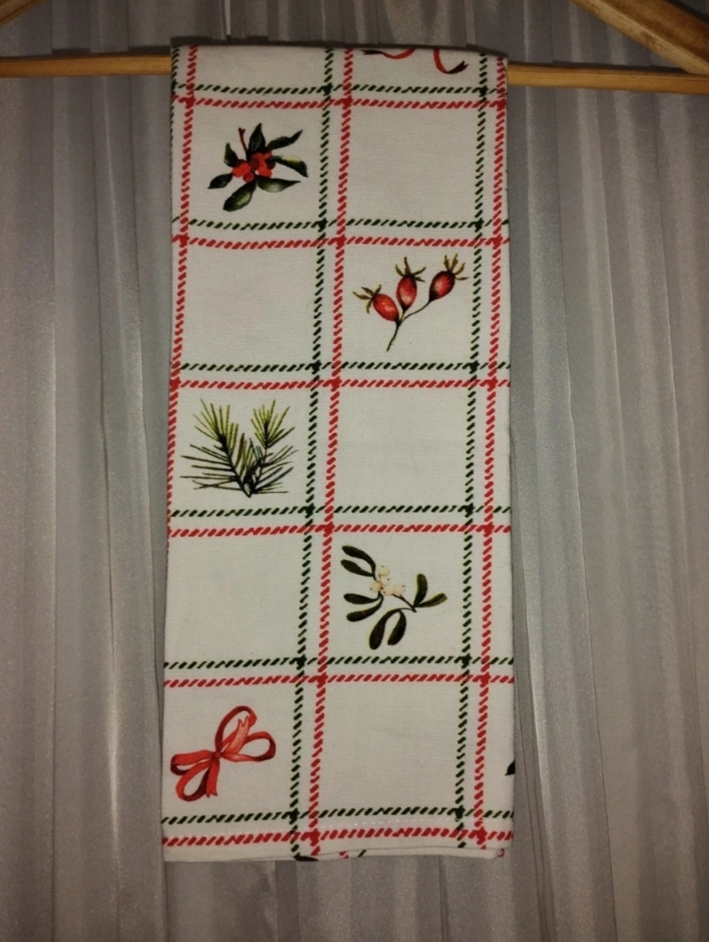 NWOT Sur La Table Christmas Holiday Dish Tea Towel 100% Cotton 20" x 28"